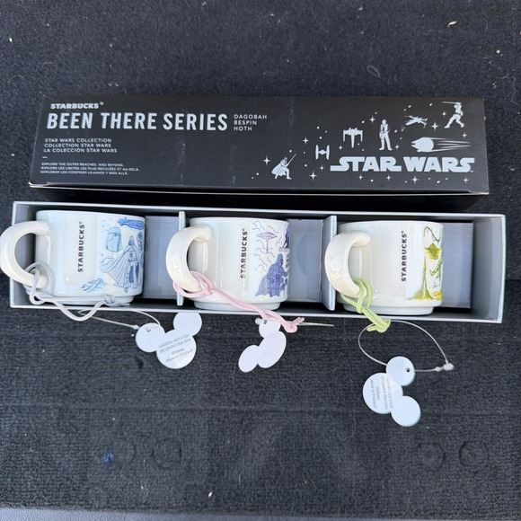 Star Wars Starbucks Been There Series 2023 Hoth Bespin Dagobah Mini Mug Set NIB - Picture 2 of 2